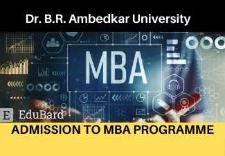 Dr. B.R. Ambedkar University Delhi ADMISSION TO MBA PROGRAMME