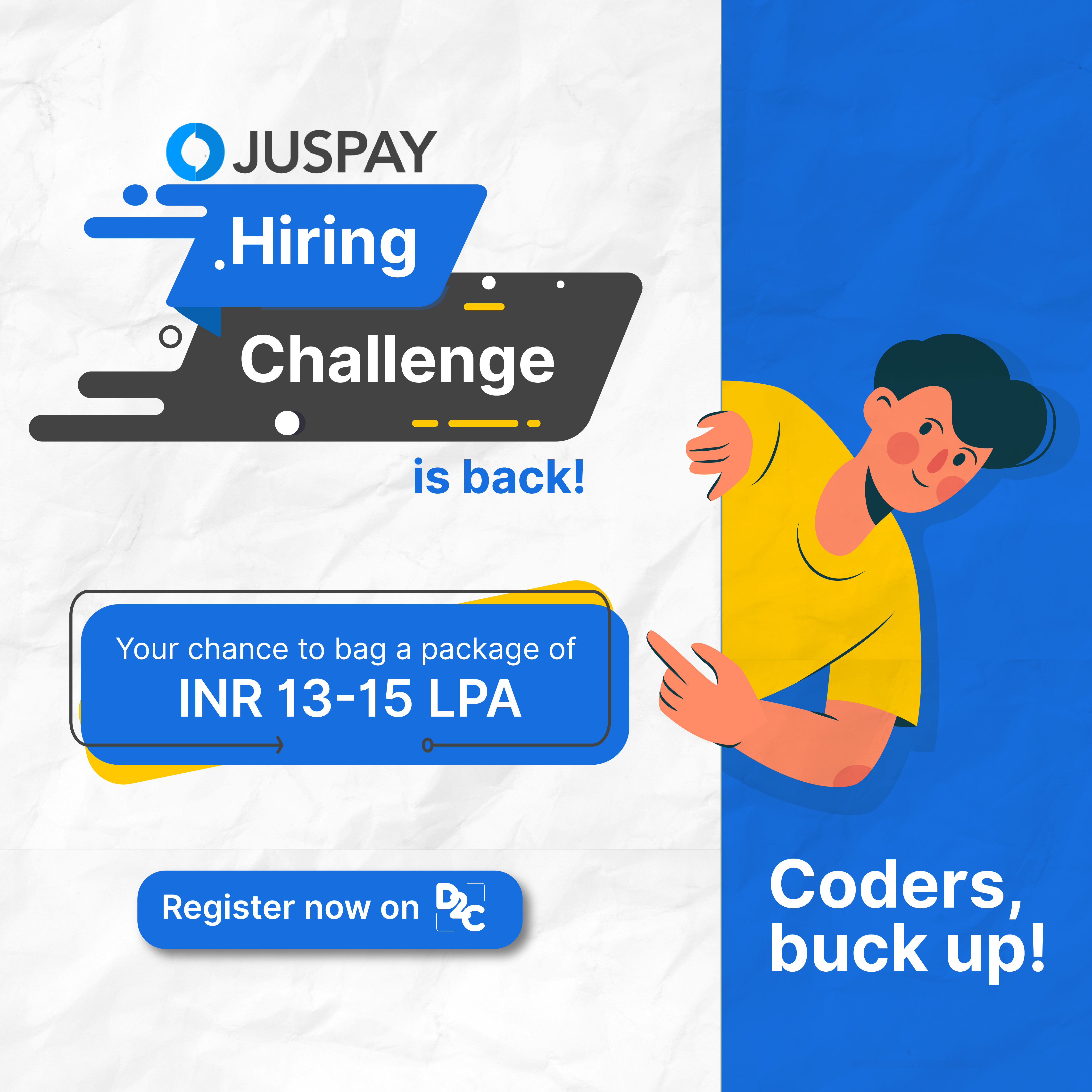Juspay Hiring Challenge 2021 - Think Big with Functional Programming, Register by Nov. 24th, 2021- Dare2Compete