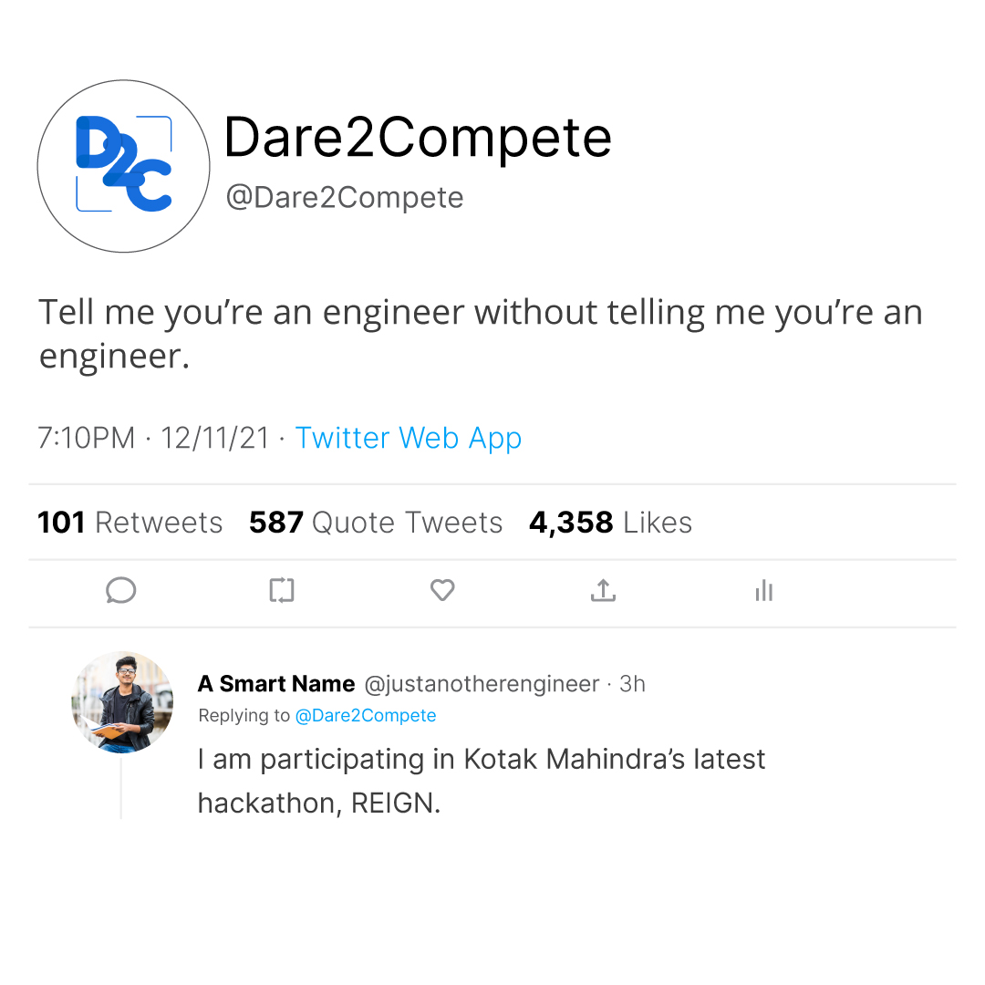 REIGN - REImaGiNe the way we bank!  , Kotak, Free Registrations, apply by  22 Nov'21 11:59 PM IST