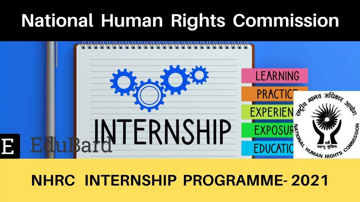 NHRC- Short Term Internship Program | Stipend | Certification | Apply before 4th April 2021