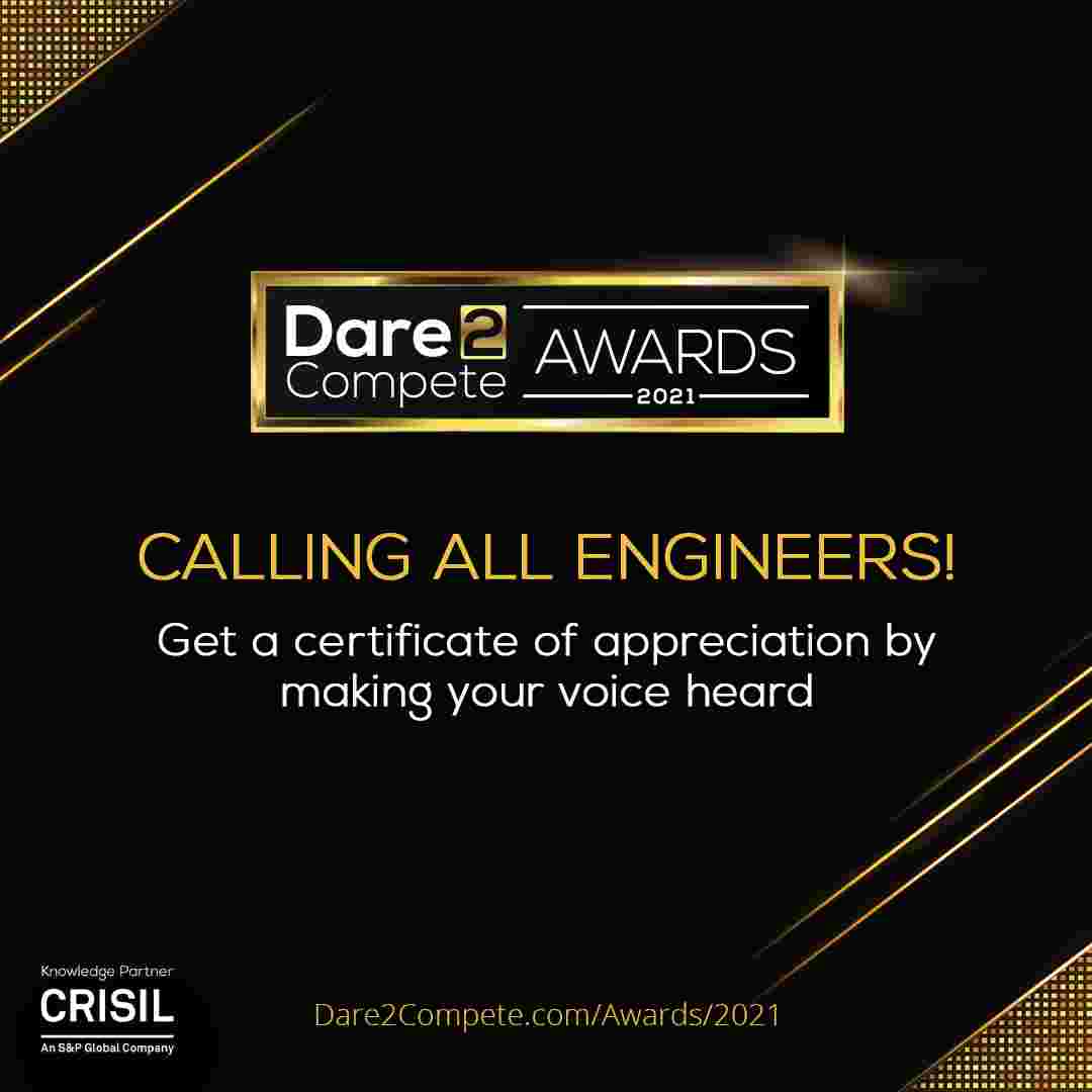 Get FREE Certificate | Dare2Compete Awards 2021 Survey and Voting