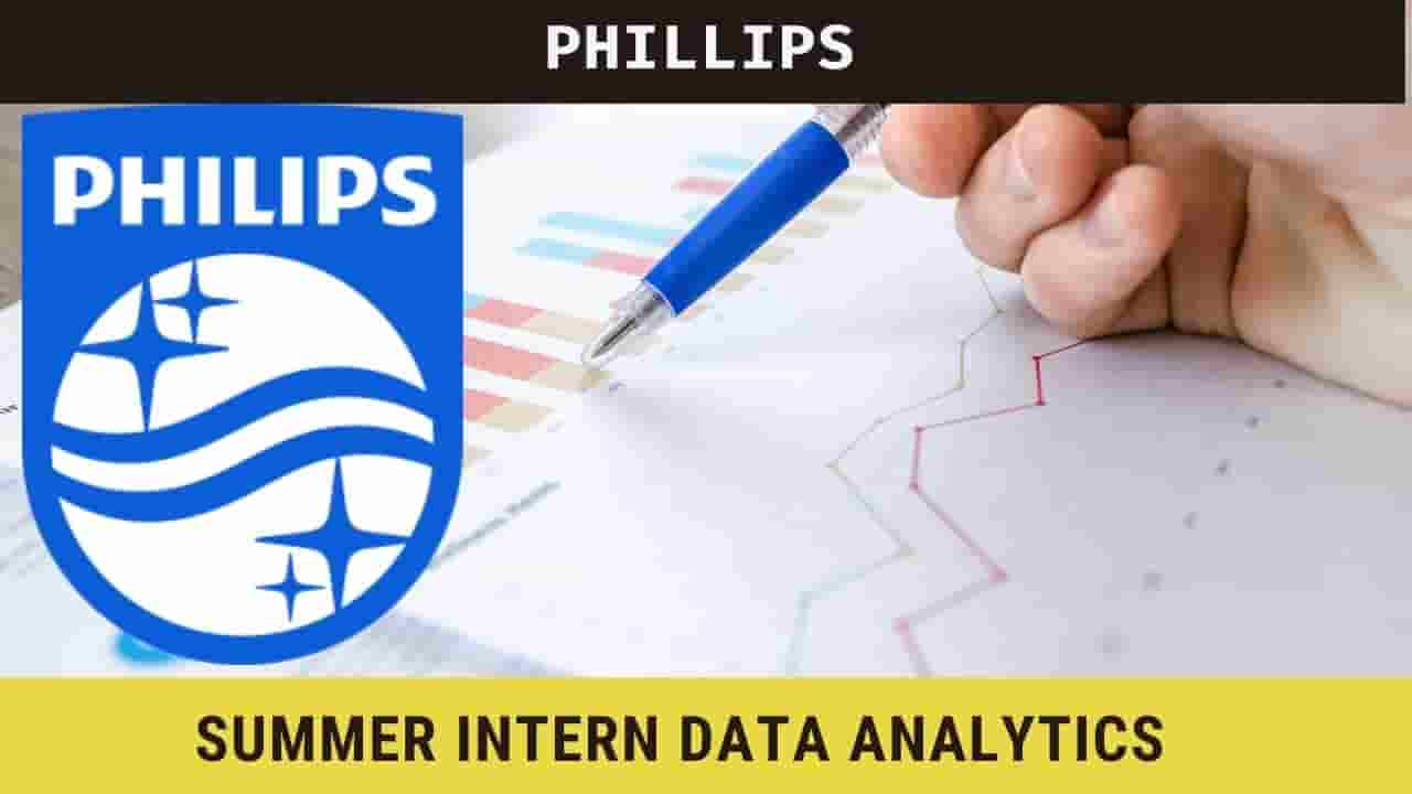 Summer Internship at Philips 2021 in Data Analytics, Apply now