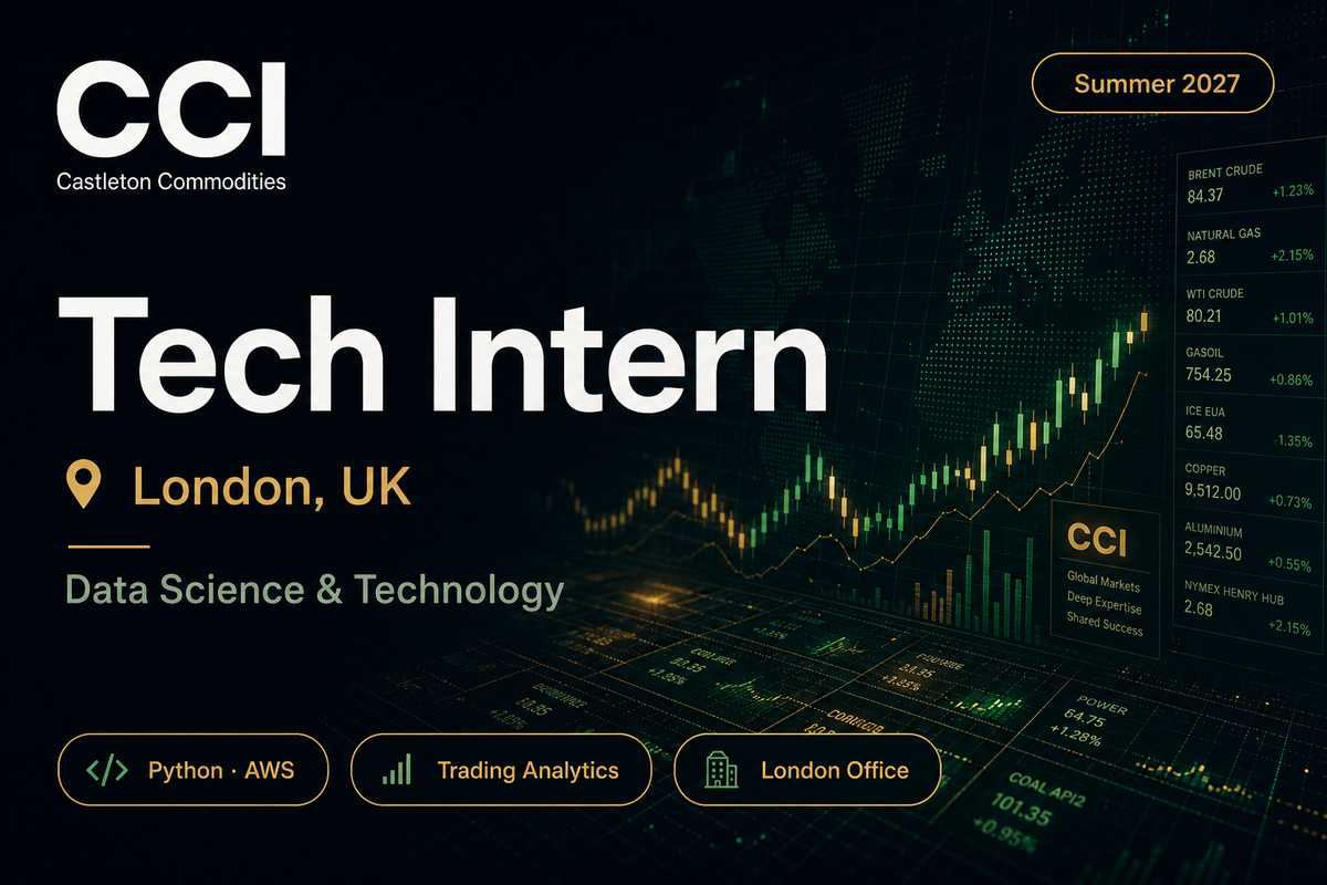 CCI Data Science Machine Learning London | Energy Trading Tech