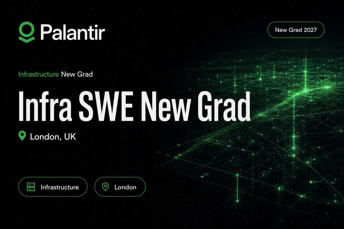 Palantir Software Engineer, New Grad - Infrastructure | London · 2027