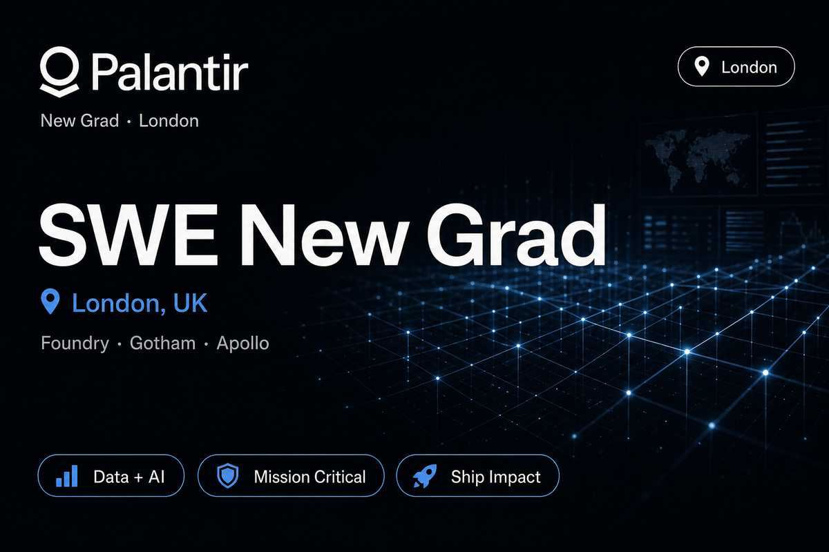 Palantir SWE New Grad — Infrastructure London | New Grad