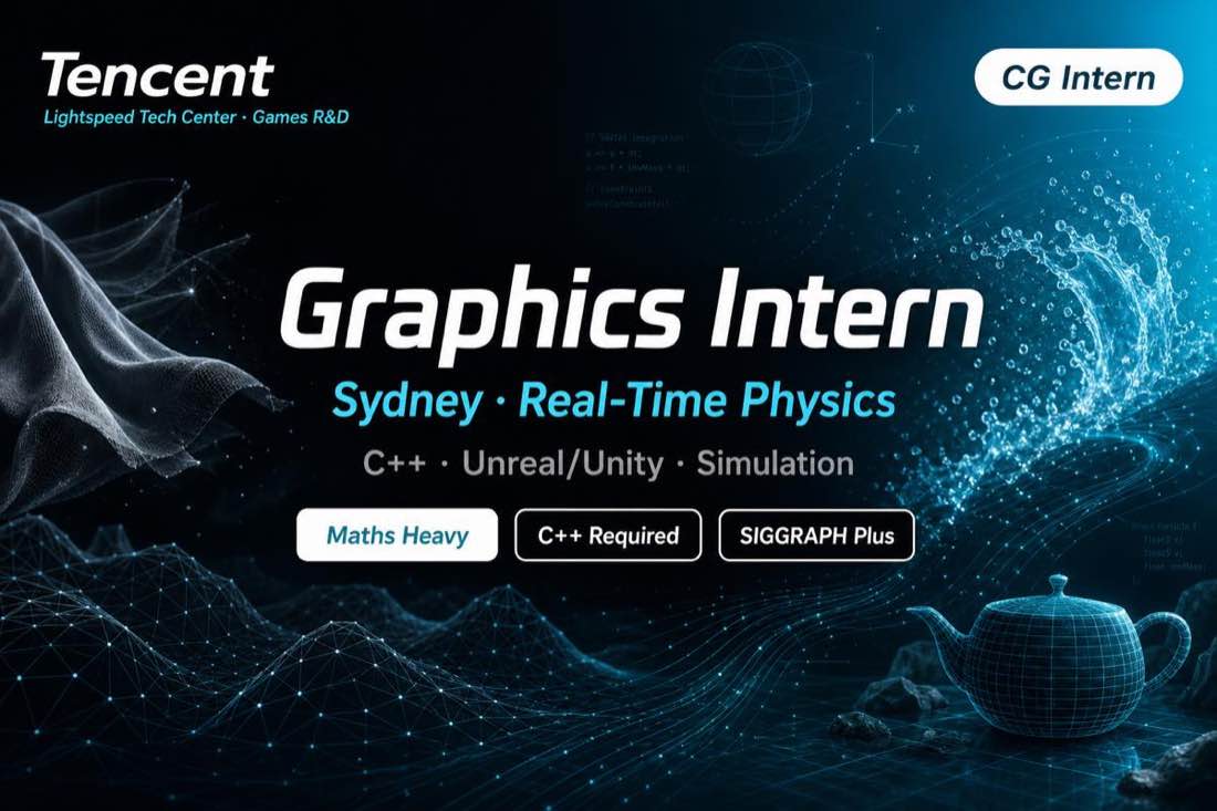 Tencent Computer Graphics Intern Sydney | Lightspeed Physics R&D