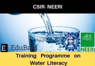 CSIR-NEERI | Training programme on "Water Literacy" | Apply before 7th April 2021 | Certification