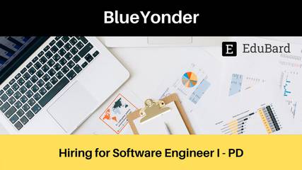 Blue Yonder is hiring for Software Engineer I - PD,  Apply ASAP