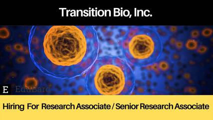 Transition Bio, Inc. | Application invited for Research Associate / Senior Research Associate – Cell Biology and Translational Oncology