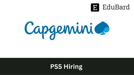 Capgemini | Engineering PSS hiring for - Engineering/MCA, Apply Now!
