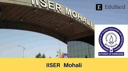 IISER Mohali | 29TH CRSI NATIONAL SYMPOSIUM IN CHEMISTRY (CRSI-NSC-29), Apply Now!