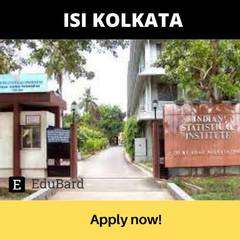 ISI Kolkata | Application for Project linked persons, Apply by March 31ˢᵗ 2023