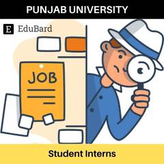 Punjab University | Application for Student Interns; Apply asap