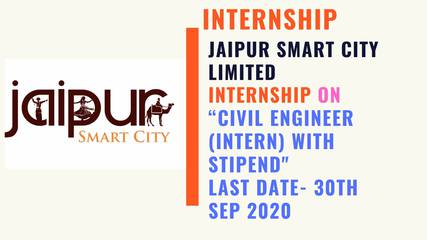 CIVIL ENGINEER (INTERN) WITH STIPEND Jaipur Smart City Limited
