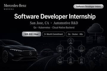 Mercedes-Benz MBRDNA Software Developer Intern San Jose | Go