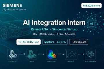 Siemens AI Integration Intern Fall 2026 Remote | SimLab LLM