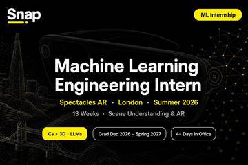 Snap Spectacles ML Intern London | Summer 2026