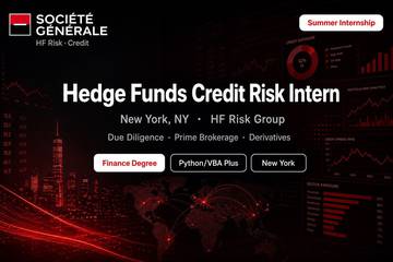 Societe Generale Hedge Funds Credit Risk Intern NYC | Finance