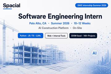 Spacial SWE Intern Palo Alto | AI Construction Summer 2026