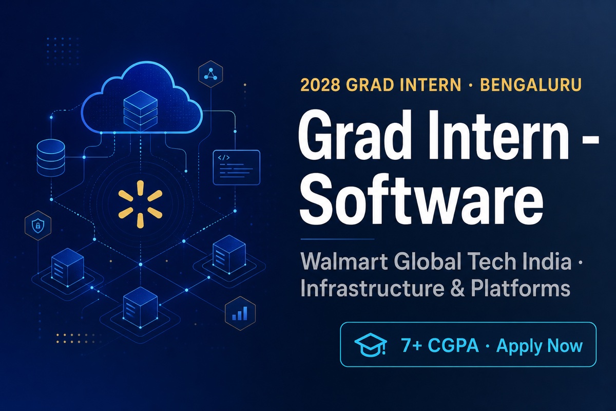 Walmart Grad Intern 2028 | Bengaluru | 7+ CGPA